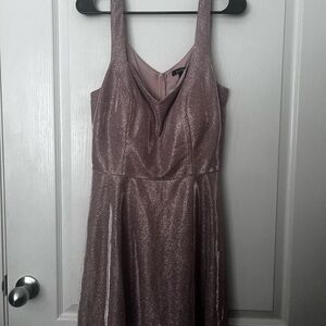 Speechless Glittery Pink Dress